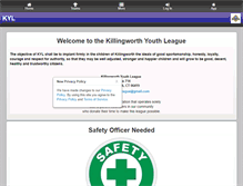 Tablet Screenshot of kylbaseball.org